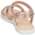 Shoes Girl Sandals Geox J SANDAL KARLY GIRL Pink / Silver