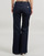 Clothing Women Flare / wide jeans MICHAEL Michael Kors FLARE CHAIN BELT DNM JEAN Blue / Raw