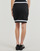 Clothing Women Skirts Karl Lagerfeld varsity skirt Black / White