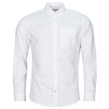 Clothing Men Long-sleeved shirts Jack & Jones JJEOXFORD SHIRT LS White