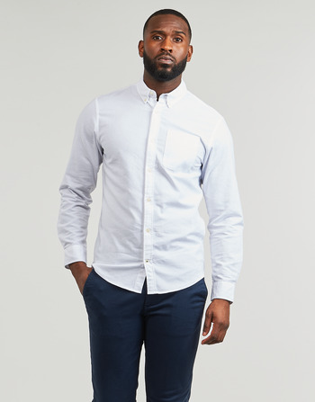 Clothing Men Long-sleeved shirts Jack & Jones JJEOXFORD SHIRT LS White