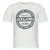 Clothing Men Short-sleeved t-shirts Jack & Jones JJEJEANS TEE SS O-NECK  23/24 White