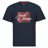 Clothing Men Short-sleeved t-shirts Jack & Jones JJZURI TEE SS CREW NECK Marine