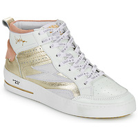 Shoes Women Hi top trainers Semerdjian MISTRAL White / Pink / Gold