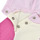 Clothing Girl Tracksuits Adidas Sportswear I CB FT JOG Pink / Ecru