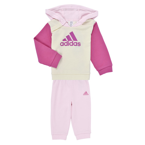Clothing Girl Tracksuits Adidas Sportswear I CB FT JOG Pink / Ecru