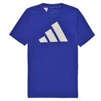 Clothing Boy Short-sleeved t-shirts Adidas Sportswear U TR-ES LOGO T Blue / White