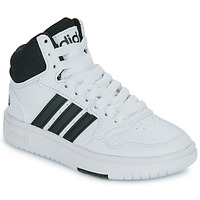 Shoes Children Hi top trainers Adidas Sportswear HOOPS 3.0 MID K White / Black