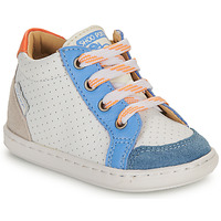 Shoes Boy Hi top trainers Shoo Pom BOUBA ZIP BOX Blue / White / Orange