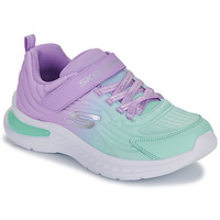 Shoes Girl Low top trainers Skechers JUMPERS-TECH - CLASSIC Green / Purple