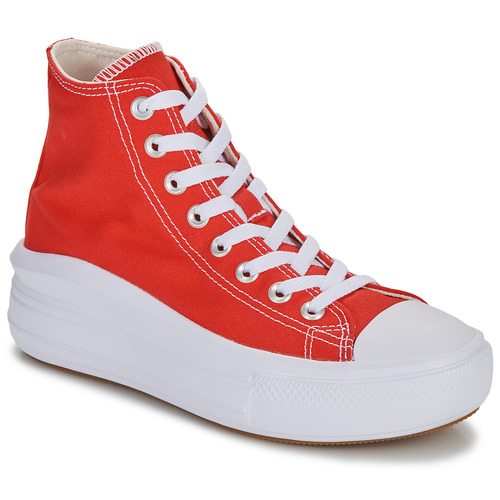 Shoes Women Hi top trainers Converse CHUCK TAYLOR ALL STAR MOVE Red