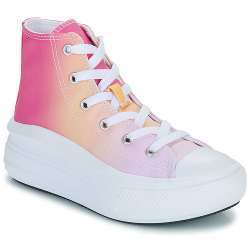 Shoes Girl Hi top trainers Converse CHUCK TAYLOR ALL STAR MOVE PLATFORM BRIGHT OMBRE Multicolour