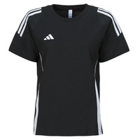 Clothing Women Short-sleeved t-shirts adidas Performance TIRO24 SWTEEW Black / White