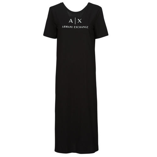 Clothing Women Long Dresses Armani Exchange 3DYAAF Black