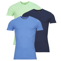 Clothing Men Short-sleeved t-shirts Polo Ralph Lauren S / S CREW-3 PACK-CREW UNDERSHIRT Blue / Marine / Green