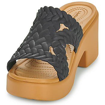Crocs Brooklyn Woven Slide Heel Black