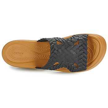 Crocs Brooklyn Woven Slide Heel Black