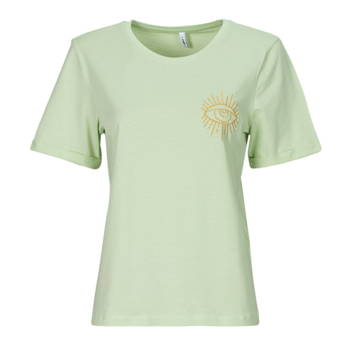 Clothing Women Short-sleeved t-shirts Only ONLLEAH Green