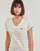 Clothing Women Short-sleeved t-shirts Only ONLEMILY Ecru / Brown
