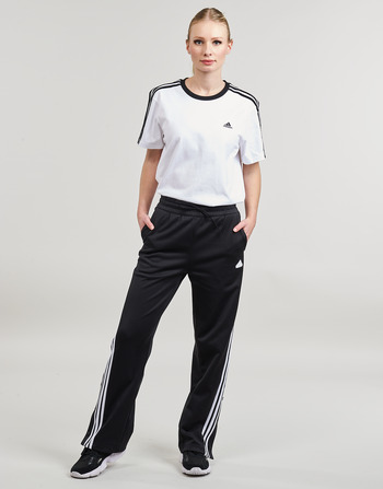 Clothing Women Tracksuit bottoms Adidas Sportswear W ICONIC 3S TP Black / White