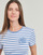 Clothing Women Short-sleeved t-shirts Lauren Ralph Lauren ALLI-SHORT SLEEVE-T-SHIRT White / Blue
