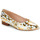 Shoes Women Flat shoes Fericelli GABRIELLE White / Gold