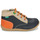 Shoes Children Hi top trainers Kickers BONZIP-2 Marine / Beige / Orange