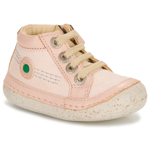 Shoes Girl Hi top trainers Kickers SONISTREET Pink