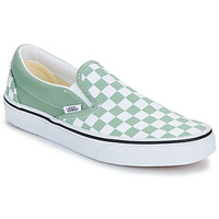 Shoes Slip-ons Vans Classic Slip-On COLOR THEORY CHECKERBOARD ICEBERG GREEN Green
