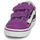 Shoes Girl Low top trainers Vans Old Skool V Neon Hearts PURPLE/MULTI Purple / Black