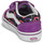 Shoes Girl Low top trainers Vans Old Skool V Neon Hearts PURPLE/MULTI Purple / Black