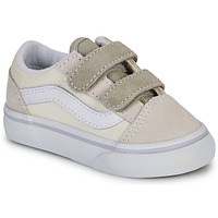 Shoes Children Low top trainers Vans Old Skool V NATURAL BLOCK MULTI/TRUE WHITE Beige