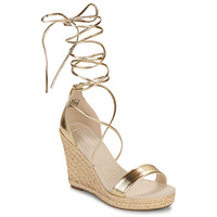 Shoes Women Sandals Only ONLAMELIA-17 PU FOIL WRAP WEDGE HEEL Gold