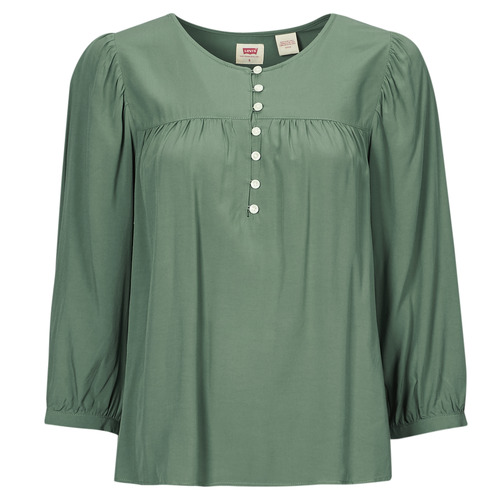 Clothing Women Shirts Levi's HALSEY 3/4 SLV BLOUSE Green
