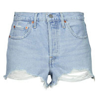 Clothing Women Shorts / Bermudas Levi's 501® ORIGINAL SHORT Blue