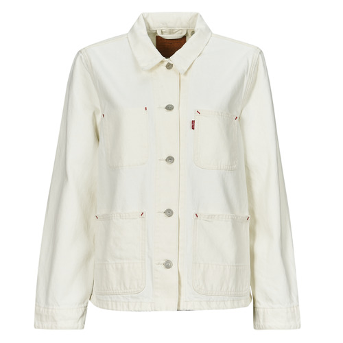 Clothing Women Denim jackets Levi's ICONIC CHORE COAT White
