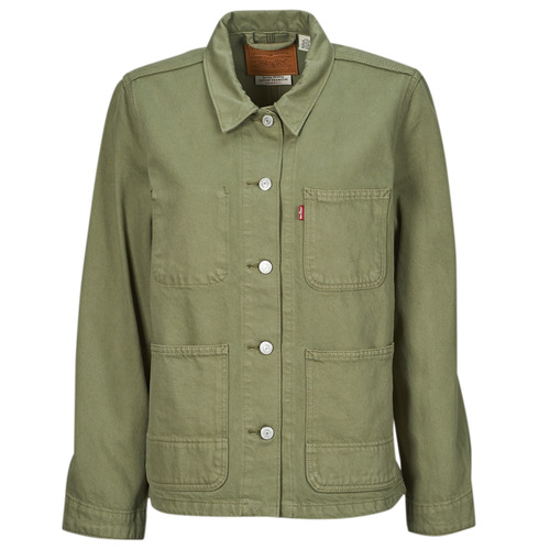 Clothing Women Denim jackets Levi's ICONIC CHORE COAT Green