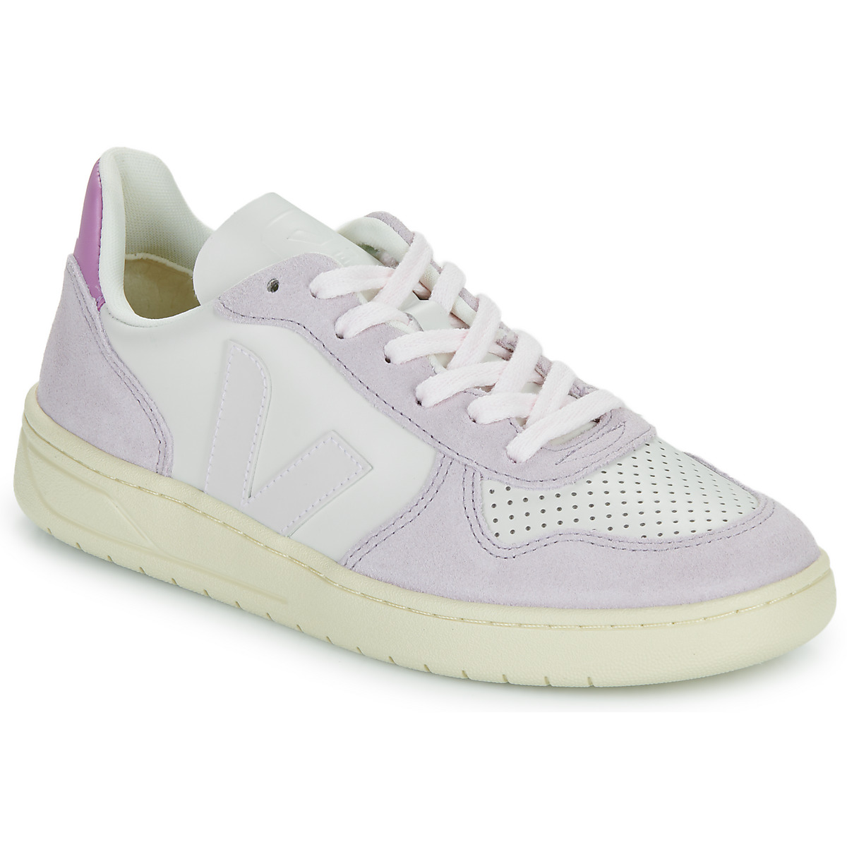 Shoes Women Low top trainers Veja V-10 White / Purple