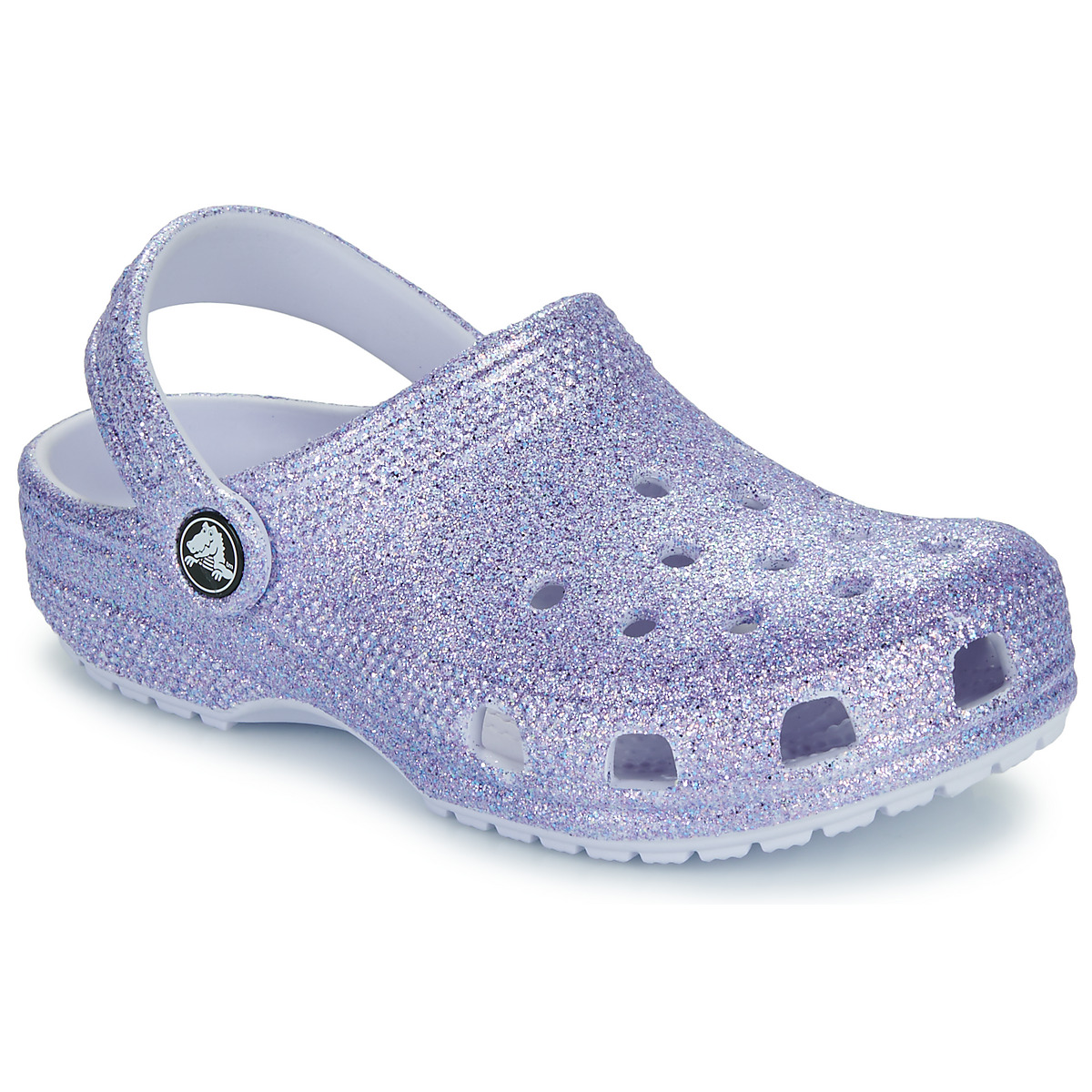 Shoes Girl Clogs Crocs Classic Glitter Clog K Purple / Glitter
