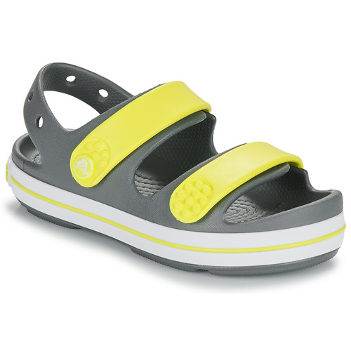 Shoes Children Sandals Crocs Crocband Cruiser Sandal K Grey / Yellow