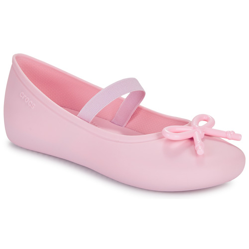 Shoes Girl Flat shoes Crocs Brooklyn Bow Flat K Pink