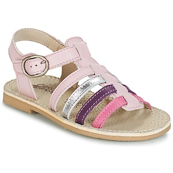 Shoes Girl Sandals Citrouille et Compagnie RAINA Pink / Purple