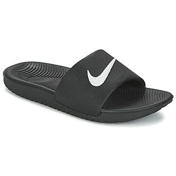 Shoes Children Sliders Nike KAWA SLIDE Black / White