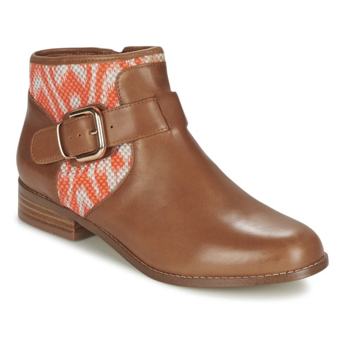 Shoes Women Mid boots Mellow Yellow VABEL Brown / Orange
