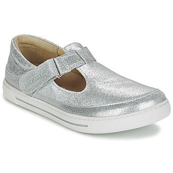 Shoes Girl Flat shoes Birkenstock ABILENE Silver