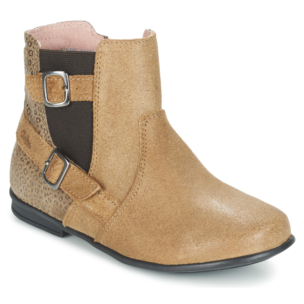 Shoes Girl Mid boots Aster DESIA Beige