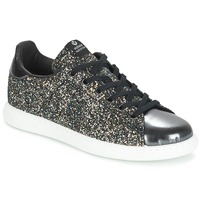 Shoes Women Low top trainers Victoria DEPORTIVO BASKET GLITTER Black
