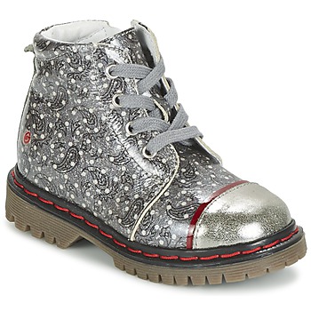 Shoes Girl Mid boots GBB NEVA Grey / Printed