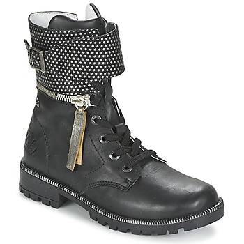 Shoes Girl Mid boots Ikks PEGGY Black