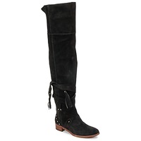 Shoes Women Thigh boots See by Chloé FLIROL Black